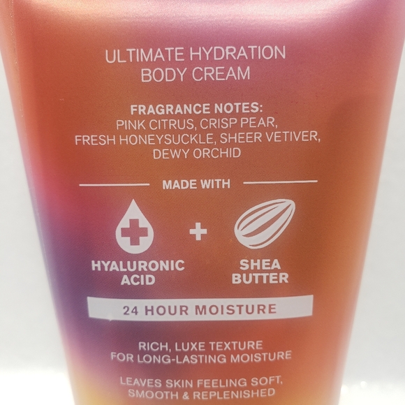 Bath and Body Works Happy Vibes Body Cream 8oz Shea & Hyaluronic Acid - Picture 5 of 5